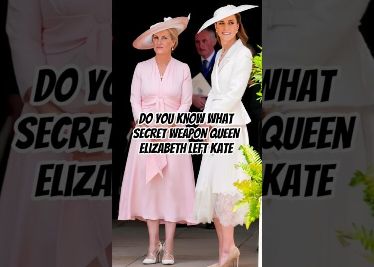 Do you know what secret weapon Queen Elizabeth left Kate #royal #kate #sophie #camilla #diana