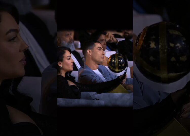 Cristiano Ronaldo Wins Globe Soccer Award! G.O.A.T. Aura | #GlobeSoccerAwards #ronaldo