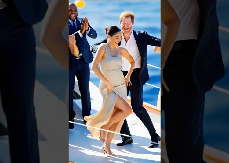 The couple dances with epic style#royal #princeharry #meghanmarkle #dance