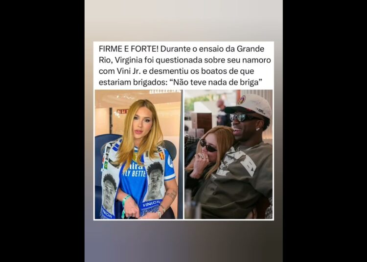 #virginia negou qualquer desentendimento e afirmou que “não teve nada de briga”. #fofocas #vinijr