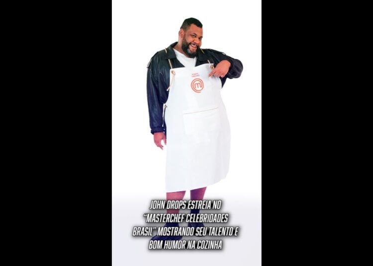 John Drops estreia no MasterChef Celebridades Brasil hoje na Band! 🍳🔥