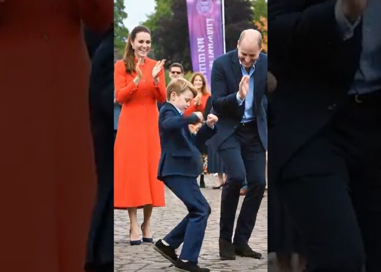 Omg! George dances impressively#royal #princewilliam #princegeorge #royalfamily #dance