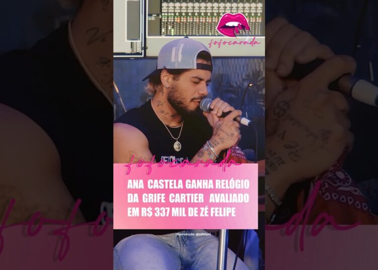 🎂 Ana Castela ganha relógio Cartier de R$ 337 mil de Zé Felipe 💖  #zefelipe #anacastela #fofocas