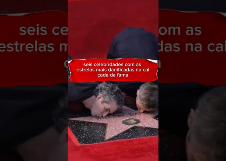 seis celebridades com as estrelas mais danificadas na calçada da fama