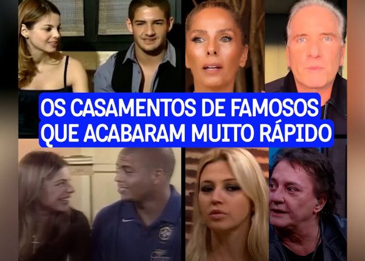 Casamentos relâmpagos das celebridades brasileiras | Duraram pouco, mas deram o que falar!