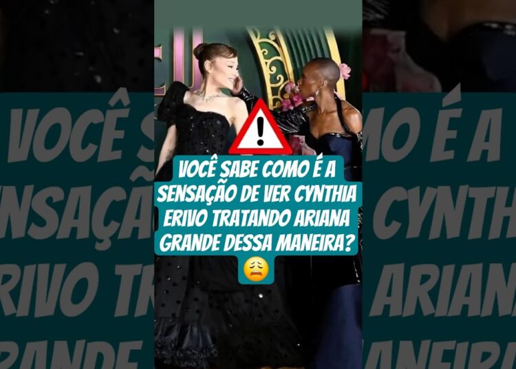 Cynthia Erivo está controlando Ariana Grande #cynthiaerivo #arianagrande #wicked #celebridades