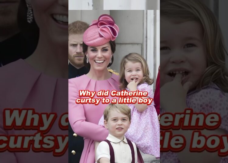 Why did Catherine curtsy to a little boy #foryou #fyp #royal #kate