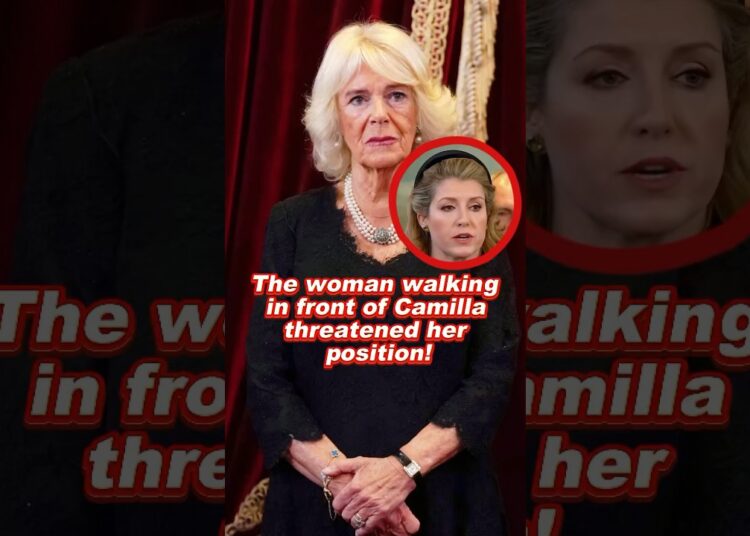 The woman walking in front of Camilla threatened her position! #camilla #penny #royal #queen