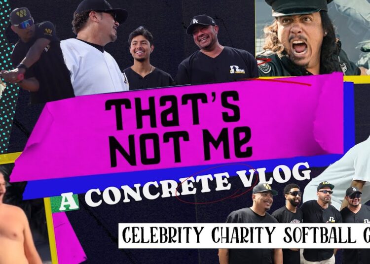 CONCRETES  “THAT’S NOT ME VLOG”  CELEBRITY CHARITY SOFTBALL GAME