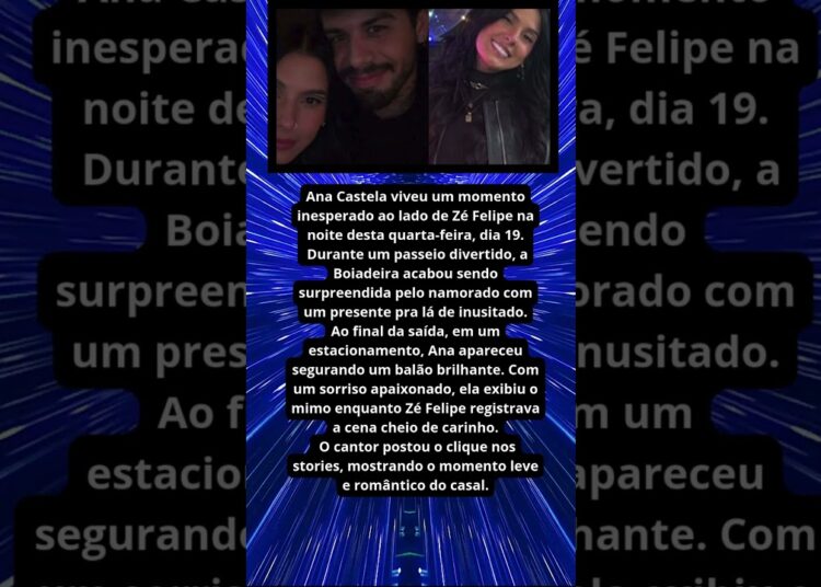 ANA CASTELA GANHA PRESENTE INUSITADO DE ZÉ FELIPE