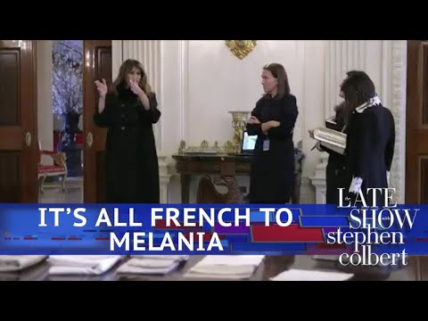 Melania Prepares The White House For Emmanuel Macron