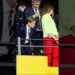 Wow, check out Prince George and princess Sophie of Spanish watching football #princegeorge #royal