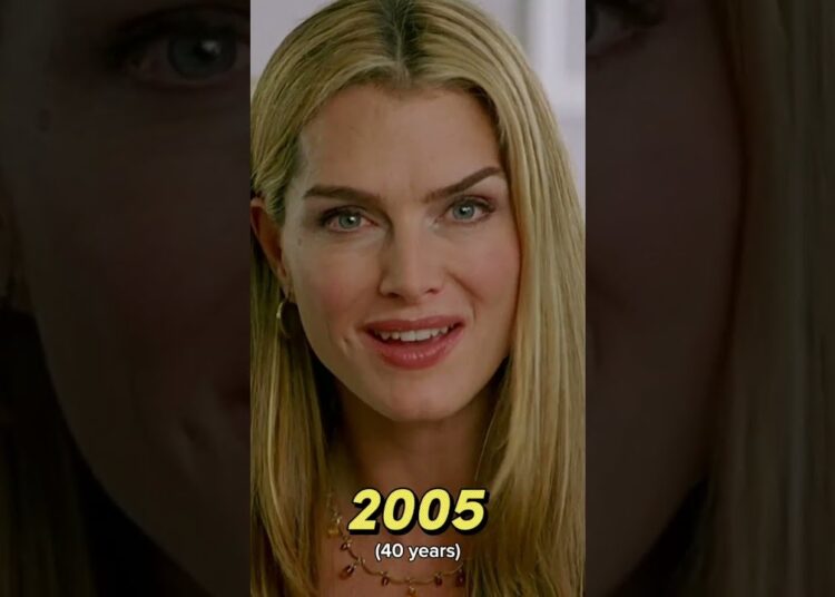 Brooke Shields: A Evolução de uma Ícone!  #BrookeShields #Transformação #celebridades #shorts