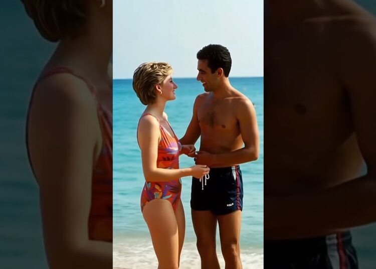 Princess Diana’s Last Days with Dodi Fayed | Rare Beach Video  #royal #diana