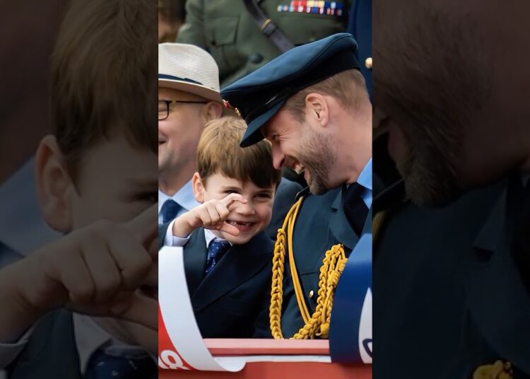 William melts at Louis’ adorable moment#royal #princelouis #princewilliam #royalfamily