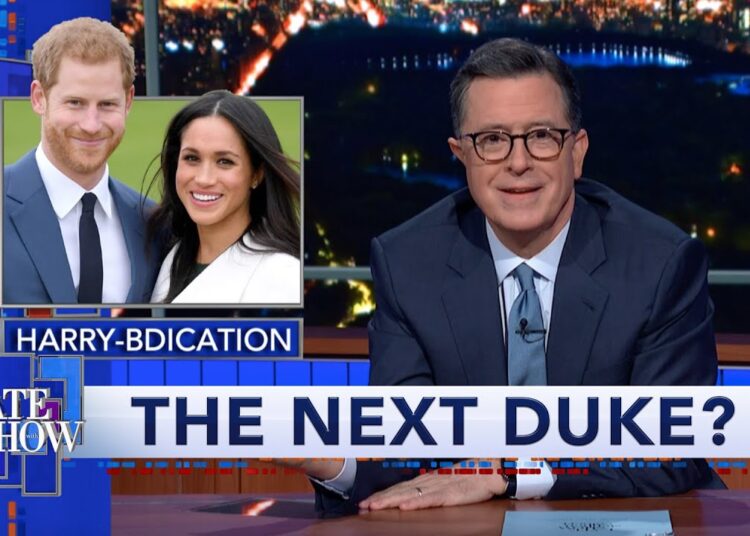 Harry & Meghan Are Out. Could Stephen Colbert Be The Next Duke Of Sussex?