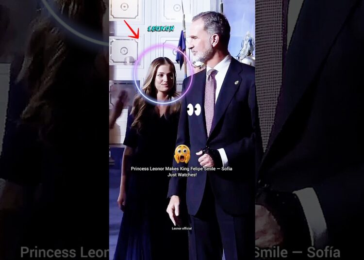 Princess Leonor Makes King Felipe Smile 😄👑 — Sofía Just Watches! 👀✨