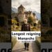 Top 10 Longest Reigning Monarchs #royalty 👑