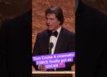 Tom Cruise A cinematic FORCE finally got an Oscar ❤️❤️ #tomcruise #moviestar