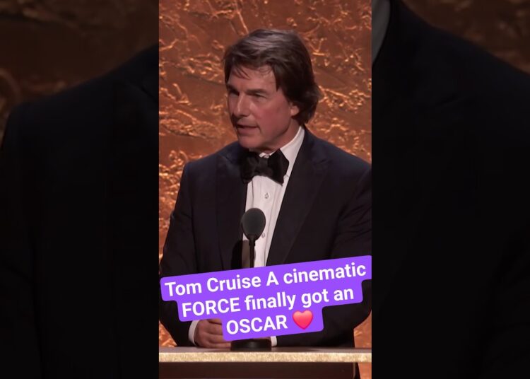 Tom Cruise A cinematic FORCE finally got an Oscar ❤️❤️ #tomcruise #moviestar