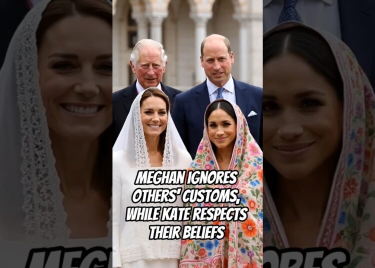 Meghan ignores others’ customs, while Kate respects their beliefs #meghanmarkle #royal #kate #anne