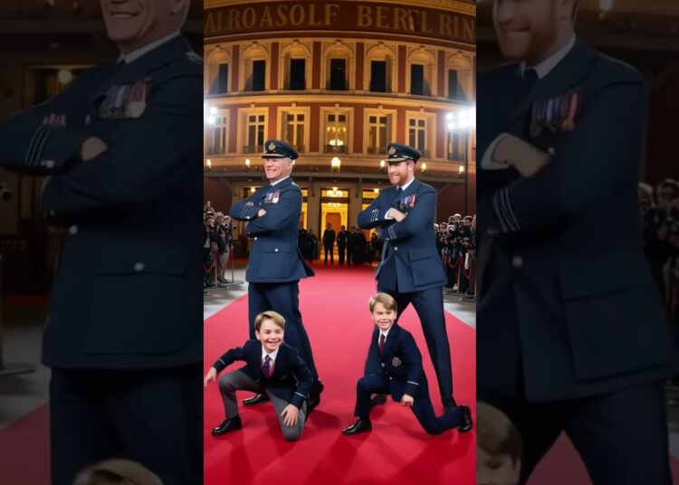 Prince Harry & Prince Louis Dance to Entertain King Charles, Prince George #royalfamily #princelouis
