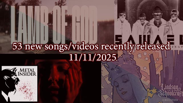 53 novas músicas/vídeos lançados recentemente – 11/11/2025