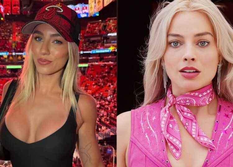 A influenciadora Rebecca McLeod atira em Margot Robbie: “A australiana mais gostosa do mundo!”