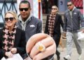 Amy Robach exibe seu enorme anel de noivado