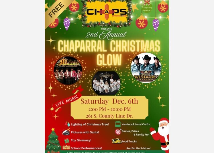 CHAPS Entertainment acende o espírito natalino com o 2º Chaparral Christmas Glow anual