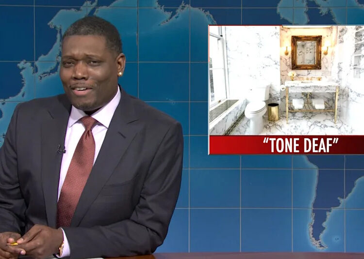 Colin Jost, do SNL, recebe gritos altos por causa da piada de pedófilo de Trump