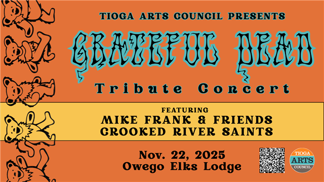 Conselho de Artes de Tioga apresentando show de tributo ao Grateful Dead