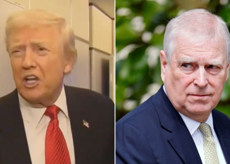 Donald Trump diz que se sente “mal” pela família real depois que Andrew foi destituído de títulos
