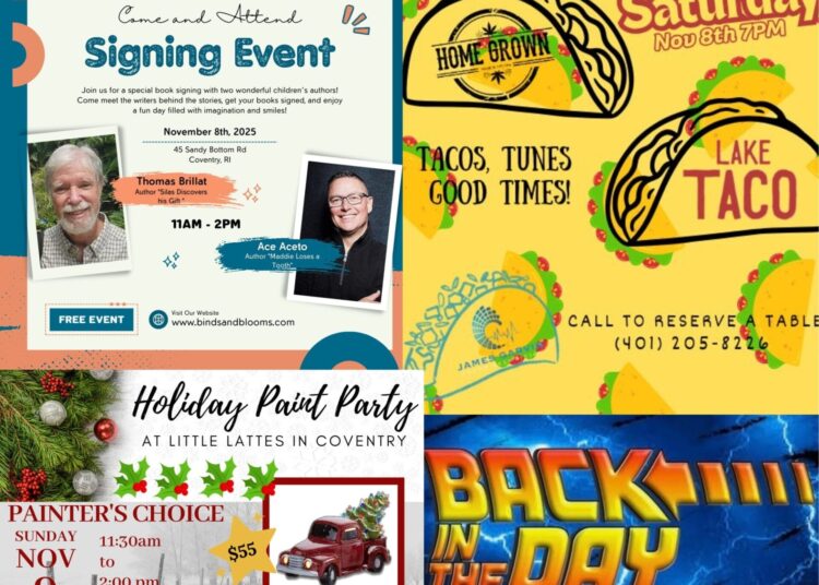 Eventos comunitários de Coventry, 7 de novembro: música, livros