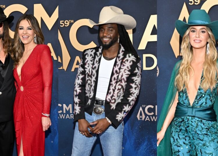 Fotos de chegadas no tapete vermelho do CMA Awards 2025, atualizações ao vivo