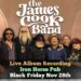 James Cook se junta a nós no estúdio para falar sobre a gravação de seu próximo álbum ao vivo