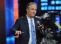 Jon Stewart, o futuro do Daily Show revelado, declaração de lançamento do chefe do canal de TV