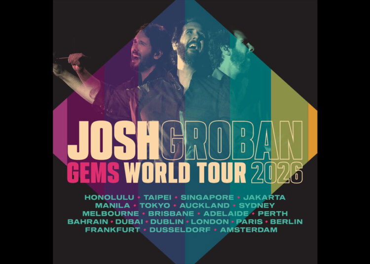 Josh Groban revela datas da turnê 2026 na Austrália e Nova Zelândia