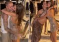 Justin Bieber e sua esposa Hailey se beijam na festa de Kendall Jenner