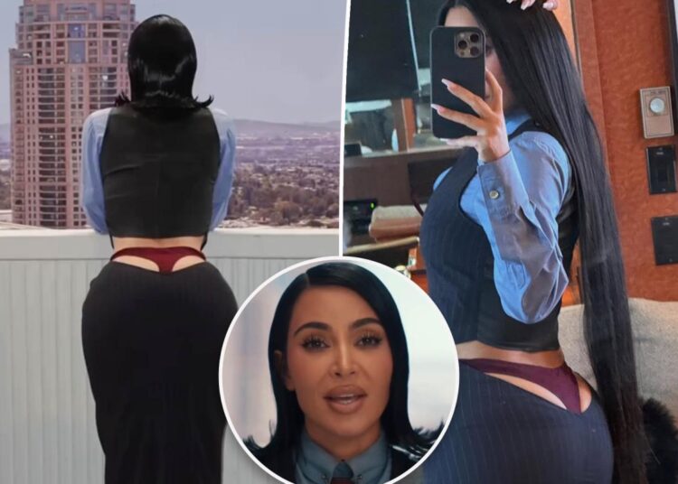 Kim Kardashian é ridicularizada por expor sua calcinha em 'All's Fair'