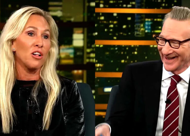 Marjorie Taylor Greene diz a Bill Maher que acredita em demônios - do espaço sideral