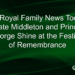 Notícias da família real do Reino Unido hoje: Kate Middleton e Príncipe George brilham no Festival of Remembrance