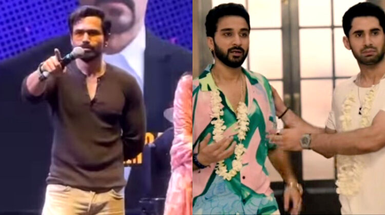 O ator de Bollywood Emraan Hashmi reage à multidão cantando Kaho Na Kaho durante a promoção de Haq