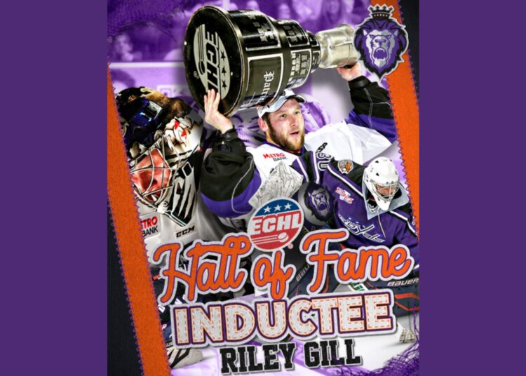 O ex-goleiro do Royals, Riley Gill, é nomeado membro do Hall da Fama da ECHL