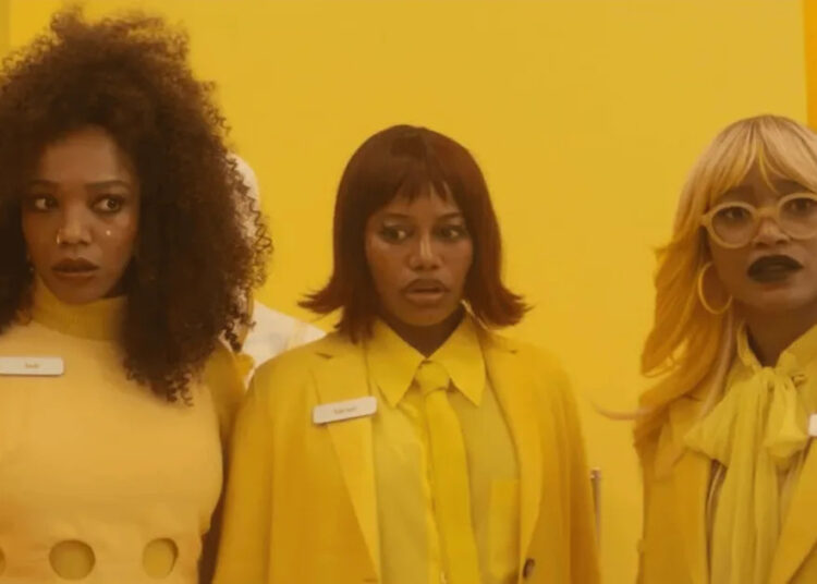 O primeiro olhar de 'I Love Boosters' de Boots Riley mostra Keke Palmer, Taylour Paige e Naomi Ackie todas amarelas