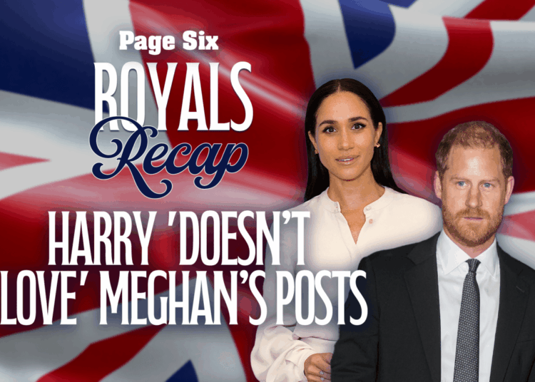 O príncipe Harry 'não ama' as postagens recentes de Meghan Markle, pois Hollywood está 'azedando' com o casal: fontes