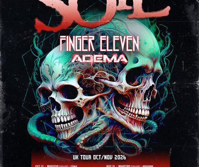 SOIL promete novas músicas a tempo para a turnê do outono de 2026 no Reino Unido com FINGER ELEVEN e ADEMA