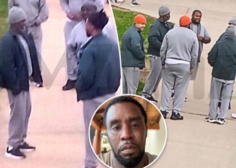 Sean 'Diddy' Combs sorri com presidiários em novas fotos da prisão