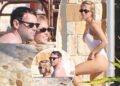 Sydney Sweeney abraça Scooter Braun na piscina da casa da Flórida antes do Dia de Ação de Graças