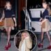 Taylor Swift arrasa nos saltos Gucci para a noite das garotas com Sabrina Carpenter